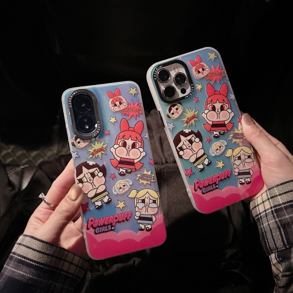 Case เคส ปรอทลายคร้ายแบบี้ สำหรับ รุ่น OPPO A18 A53 A57  A79 SAMSUNG VIVO Y17 Y20 Y21