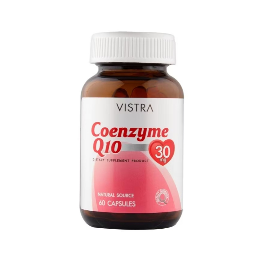 VISTRA COENZYME Q10 30MG 60 TABLET วิสทร้า โคเอนไซม์ Q10