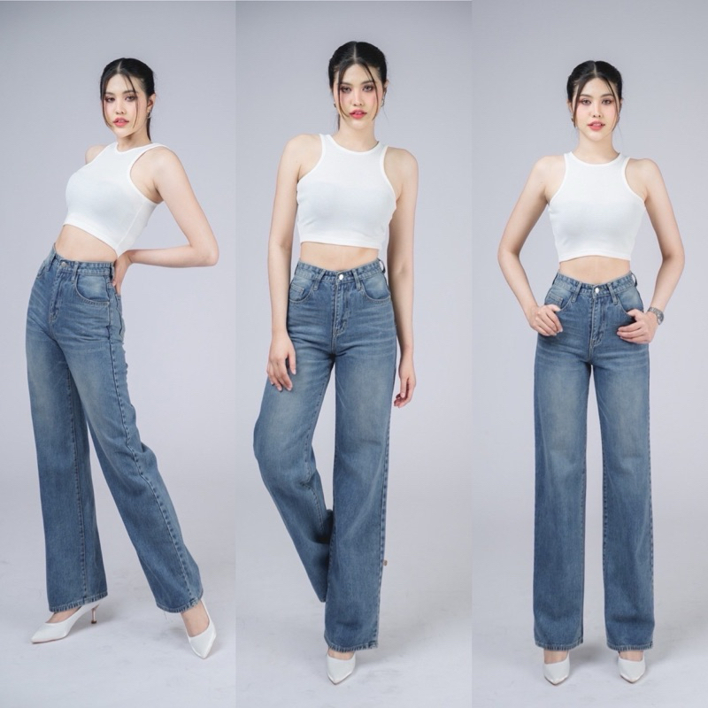 INFINITY : Nest Jeans : เนสท์ กางเกงยีนส์ขากระบอกกลาง