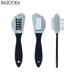 แปรงขัดหนังกลับ 2-in-1 Bazooka ทำความสะอาดรองเท้าหนังกลับแบบไม่ต้องซักน้ำ ช่วยถนอมผิวรองเท้า