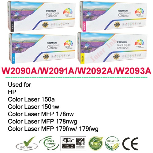 ตลับหมึก Color Laser MFP 178nw / 178nwg / 179fnw / 179fwg (119A) สีดำ/สีฟ้า/สีเหลือง/สีแดง Full Color