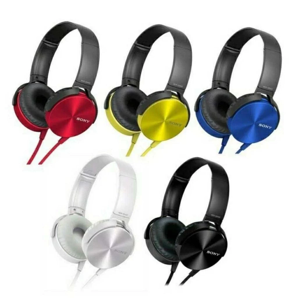 Extra Stereo Bass With Over-The-Ear Headset Mic Headphones Xb450