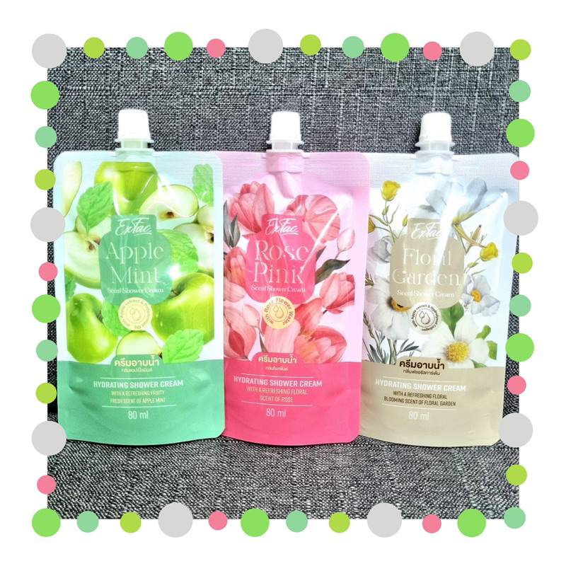 EXFAC - Scent Shower Cream (80ml.) เอ็กแฟค เซนท์ ชาวเวอร์ ครีมอาบน้ำแบบพกพา