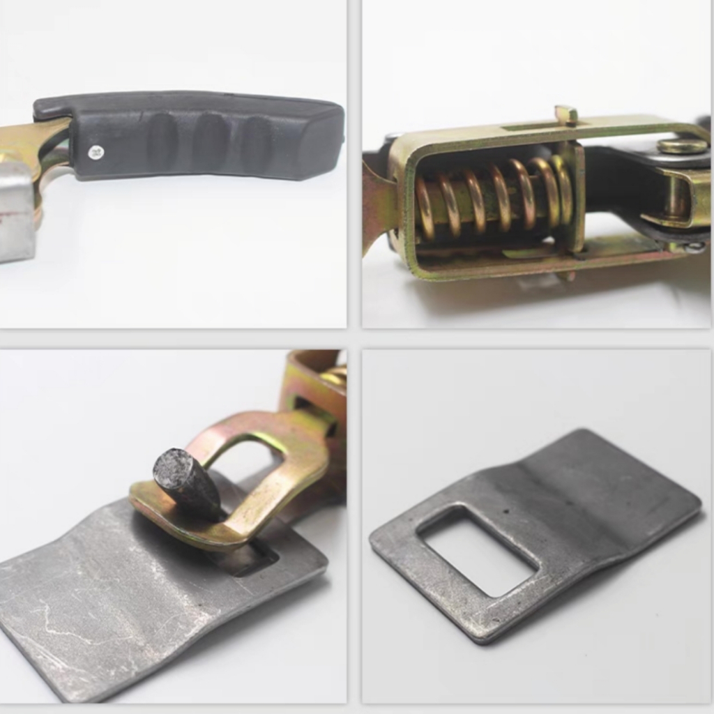 หัวเข็มขัดตะขอดึง รถสามล้อ รถดัดแปลง รถบรรทุกคอนเทนเนอร์ Tailbox ล็อค Carriage Latch Cargo Van Trunk ล็อค Heavy Duty