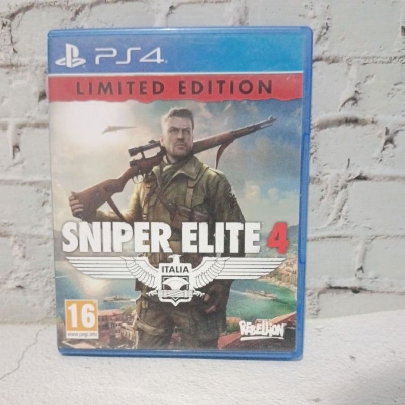 แผ่นเกมส์PS4 SNIPER ELITE4 มือสอง โซน2 ภาษาอังกฤษ