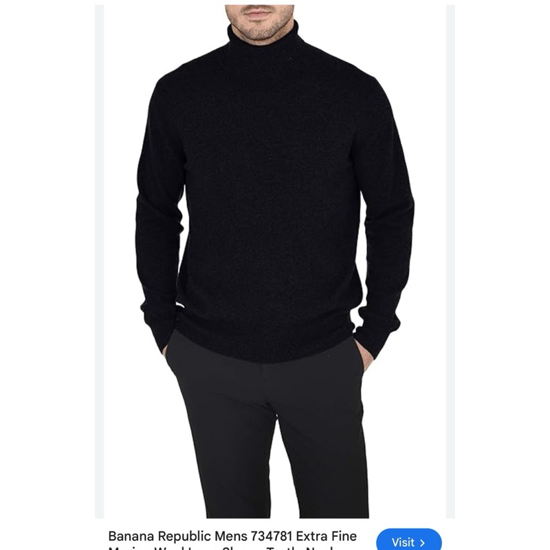 Banana Repubic Mens turtleneck เสื้อสเวตเตอร์ คอเต่า ผู้ชาย บานาน่า รีพลับบลิค