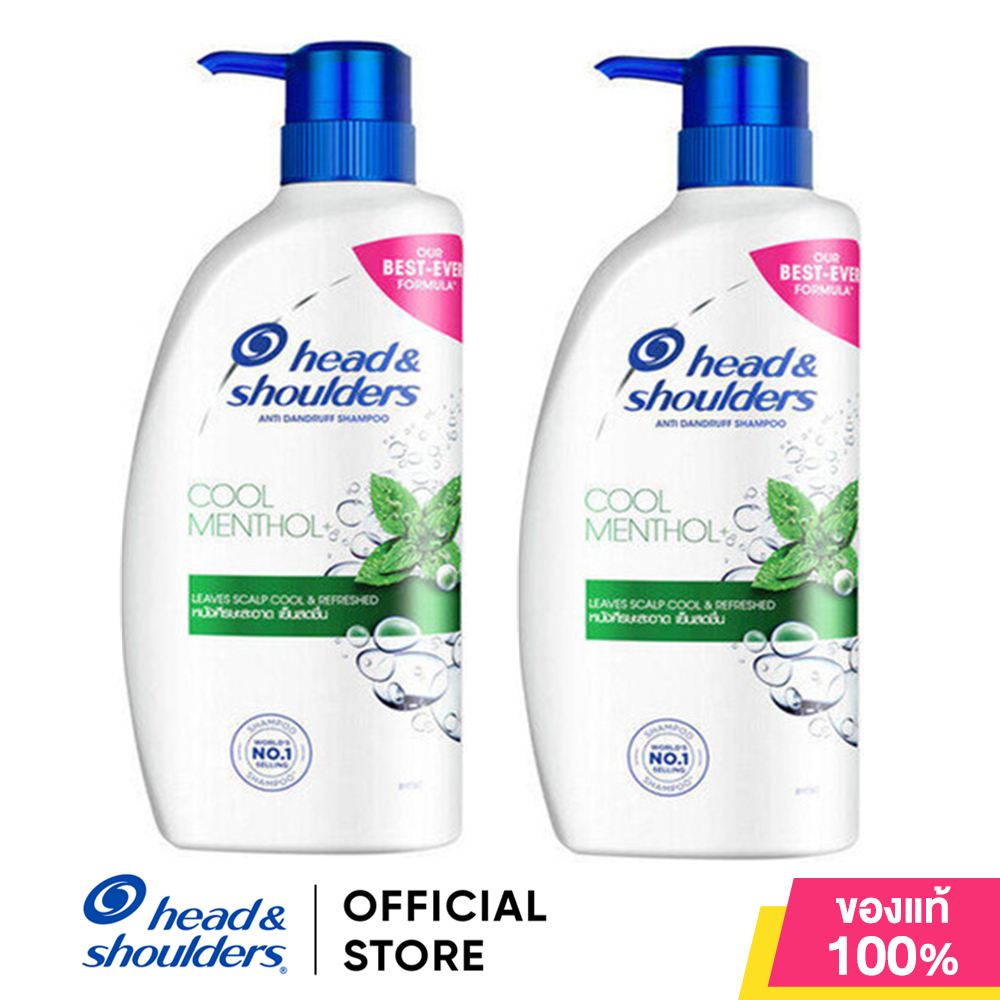 Head & Shoulders แชมพูเฮดแอนด์โชว์เดอร์ แชมพูขจัดรังแค สูตร คูล เมนทอล 850 มล.แชมพู แฮด แอนด์ โชว์ เดอร์ แชมพู 400ml