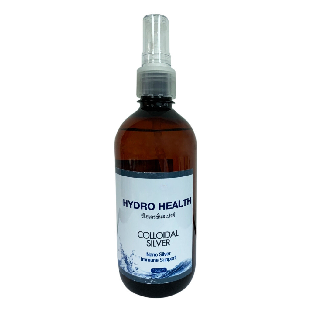 Colloidal Silver Nano Silver 15ppm ซิลเวอร์คอลลอยด์แร่ธาตุแบบสเปรย์ (450ml)