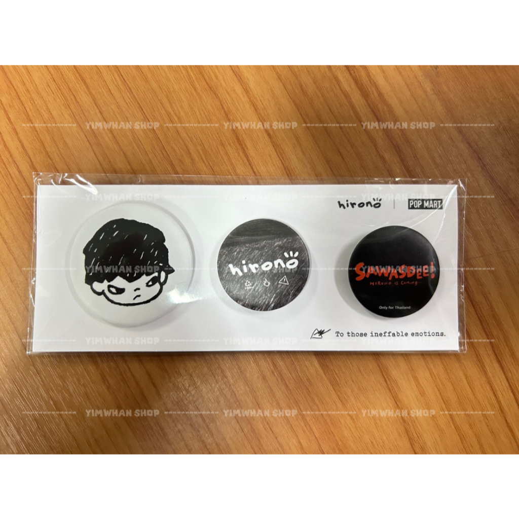 Popmart Hirono เข็มกลัด Hirono Bangkok Art exhibition
