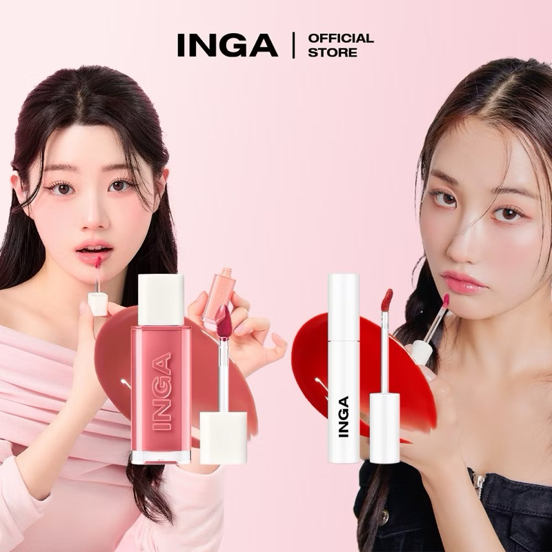Inga glassy water lip tint snowy สี wicked