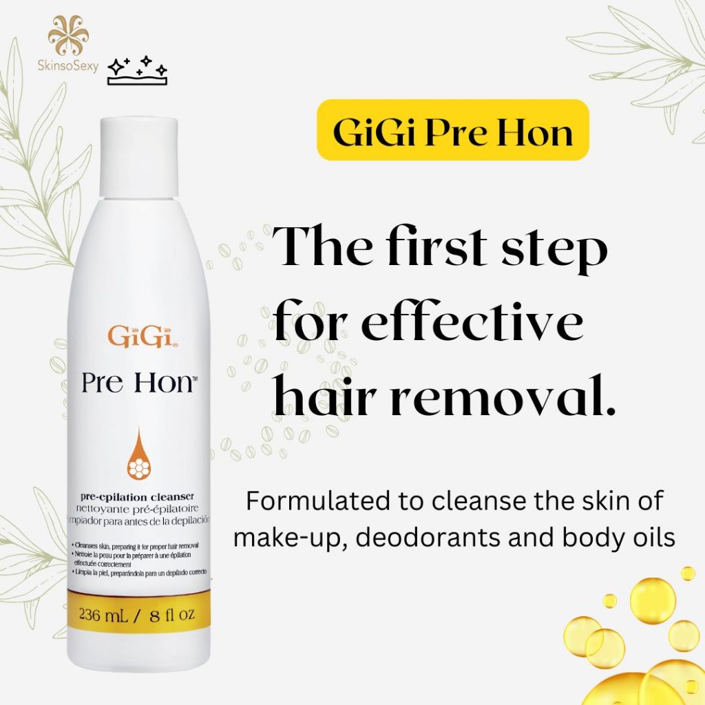 GiGi Pre Hon / โลชั่นทำความสะอาดผิวก่อนแว็กซ์ / Pre-Wax Treatment 8 oz / GiGi0700