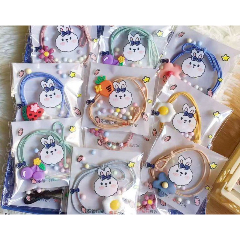ของแถมจีบลูกค้า ยางมัดผมคละลาย สวย น่ารักทุกแบบ คุ้มค่า เกินราคา(แม่ค้าตั้งใจทำสุดๆ)