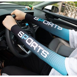 ปลอกแขนกันแดด ปลอกแขนกันแดด+ผ้าบัฟ ป้องกันแดดได้ดี ป้องกันแส…