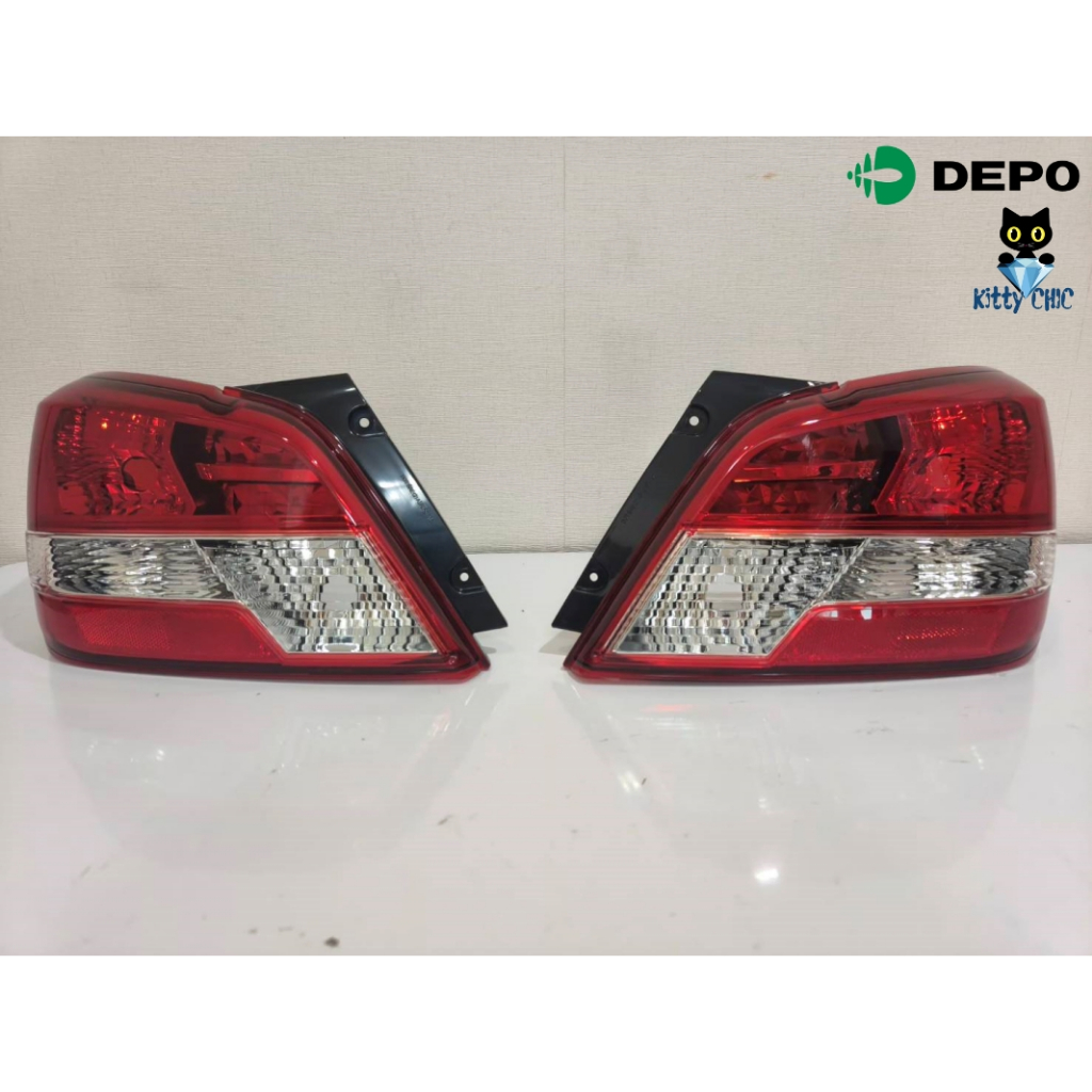 Depo ไฟท้าย Mitsubishi ATTRAGE ปี 2017-2021 รุ่นหลอดธรรมดา มิตซูบิชิ แอททราจ โคมไฟท้าย ไฟท้ายแอททราจ