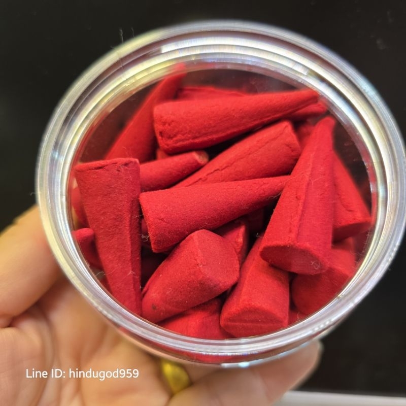 A&R Tewa Bucha กำยานสีแดง_กระปุก30ดอก_ หอมมาก