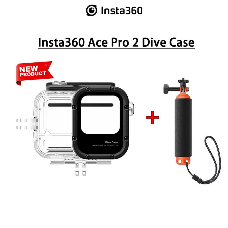 【Authentic】Insta360 Ace Pro 2 Waterproof Dive Case 197ft 60m Protector Housing For Ace Pro 2 Accessories
