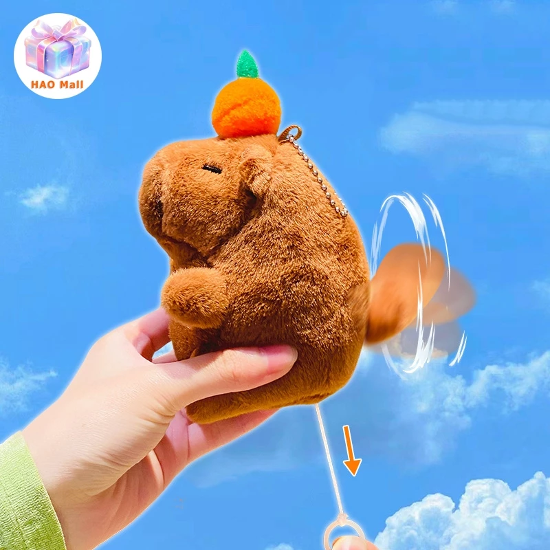 คาปิบารา พวงกุญแจ Capibara ตุ๊กตาคาปิบาร่า ตุ๊กตาตุ๊กตาพวงกุญแจจี้ ขนนิ่ม น่ารักๆ ห้อยกระเป๋า ห้อยกุญแจ ของขวัญวันคริสต์