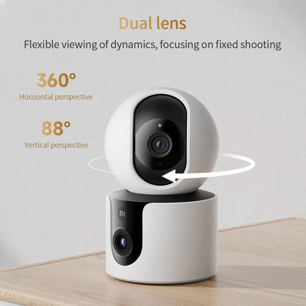 Xiaomi Smart Camera กล้องวงจรปิดสองเลนส์รุ่น C300 Dual 2K 3MP