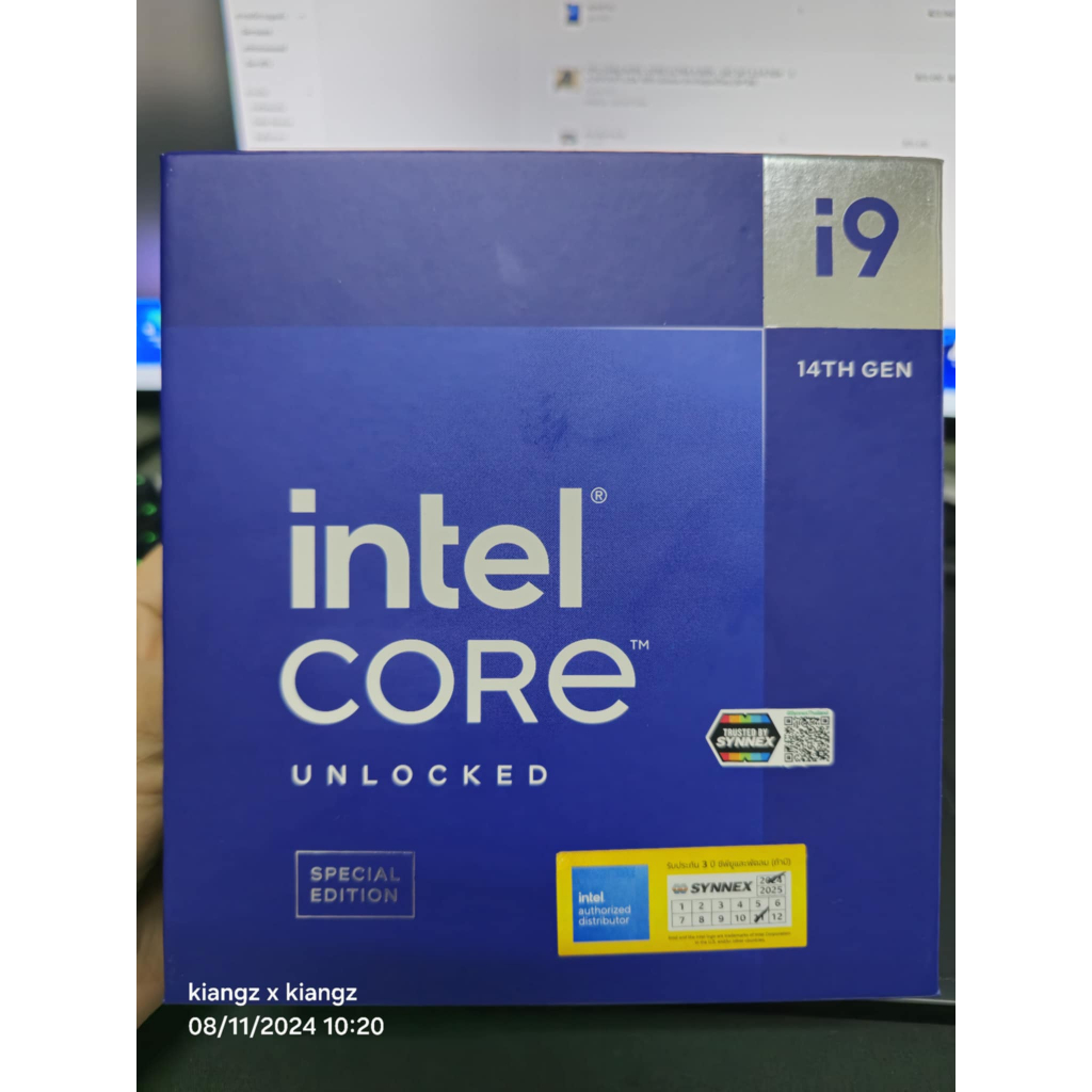 CPU (ซีพียู) INTEL CORE I9-14900KS - 24C 32T 2.4-6.2GHz (INTEL SOCKET 1700) ของใหม่มือ1 ไม่แกะซีล