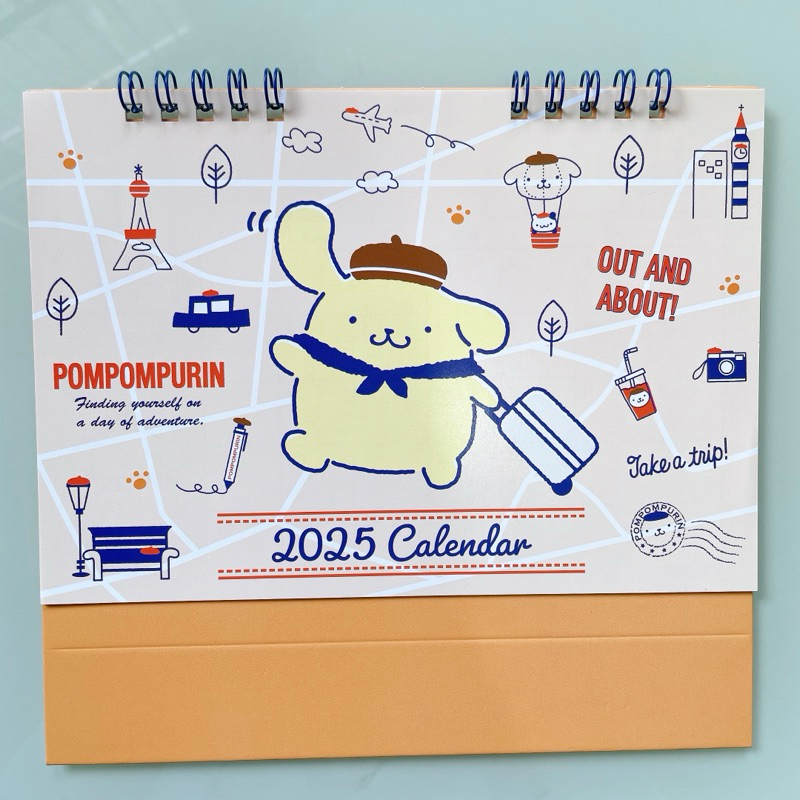ปฎิทิน 2025 ลาย Pompompurin . Sanrio