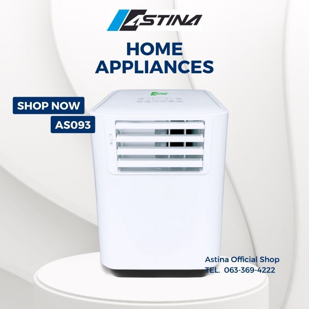 ASTINA แอร์เคลื่อนที่ 9000 btu แอร์เต็นท์ (9000 BTU) รุ่น AS093APB