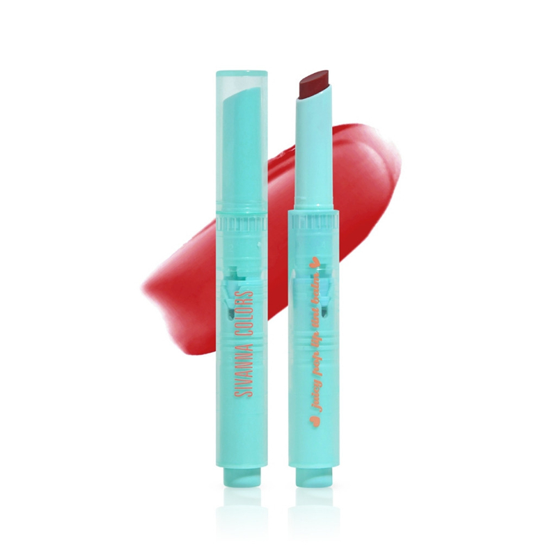 Sivanna Colors Juicy Pop Lip Tint Balm HF640 สิวันนา จูซี่ ป๊อป ลิปสติก แบบปากกากด SUGAR PLUM 2.2g