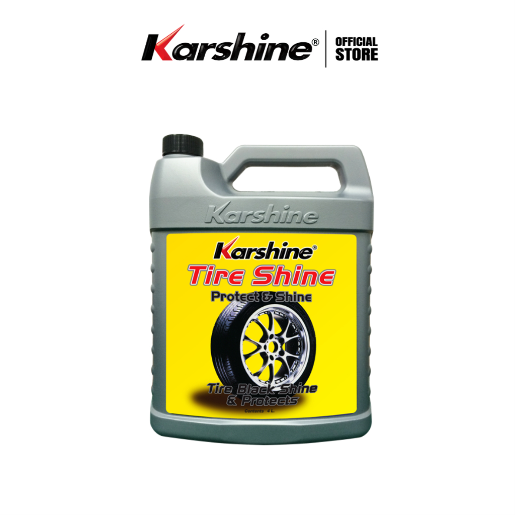 Karshine น้ำยาเคลือบเงายาง ไทร์ซายน์ ขนาด 4 ลิตร