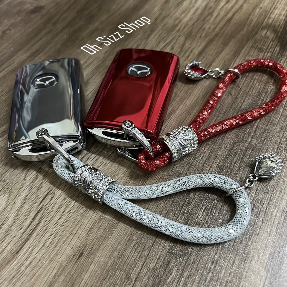 เคสรีโมทรถ MAZDA CX ปุ่มข้าง 2 และ 3 ปุ่ม ใส่ได้ 2023 (TPU Key Cover with Push button Guard) Mazda Key Sets 2, 3, CX3,