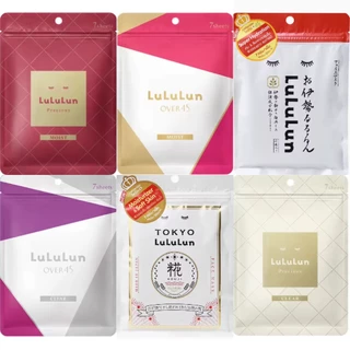 lululun mask moist balance 7 แผ่น มาส์กหน้า ลูลูลูน สูตรสตรอเบอร์รี่/สูตรมอย์สเจอไรซ์เซอร์ บาลานซ์