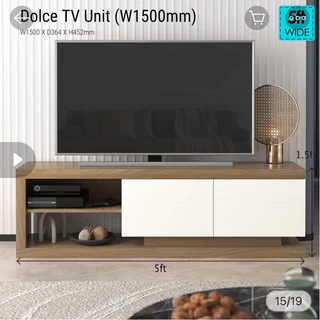 Tomato Home ชั้นวางทีวี 65นิ้ว Dolce กว้าง150ซม | ชั้นวางทีวีมินิมอล | คุ้มเกินราคา | คุณภาพส่งออก