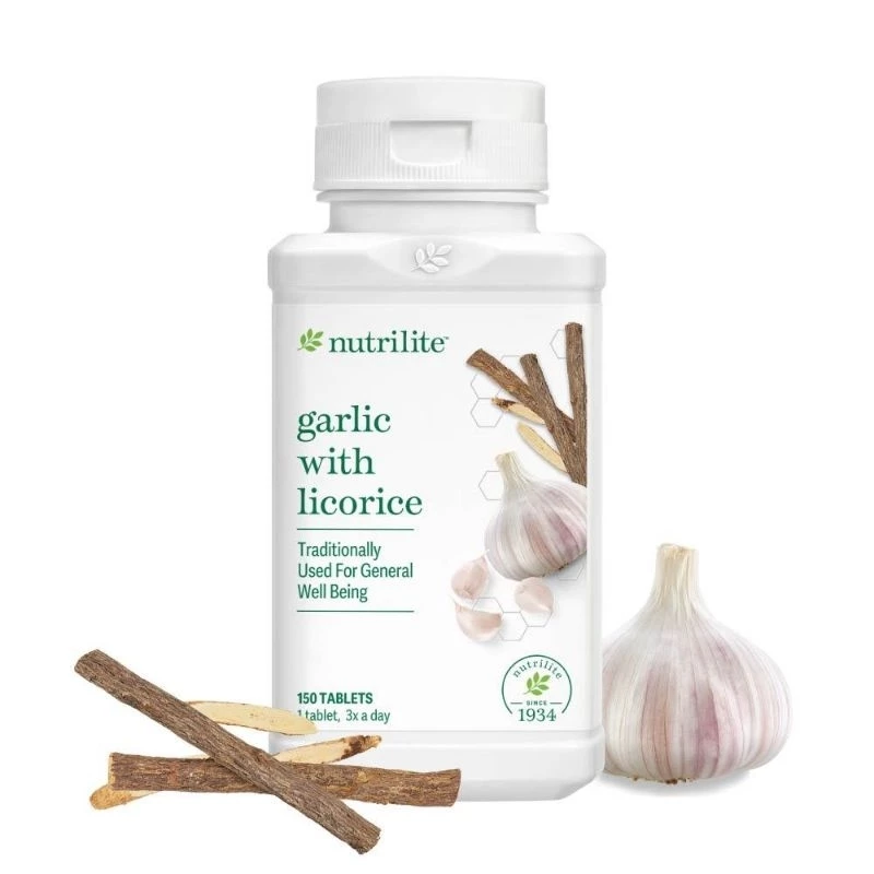 NUTRILITE Garlic with Licorice การ์ลิคกระเทียมอัดเม็ด 150 เม็ด