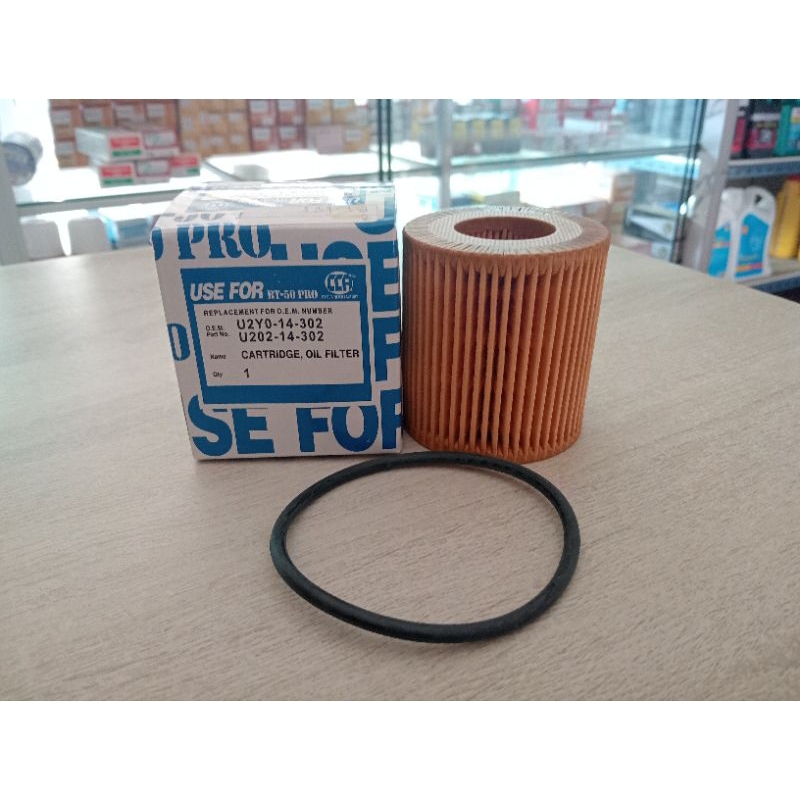กรองน้ำมันเครื่อง USEFOR รุ่นรถ MAZDA BT-50 PRO, FORD RANGER 2.2, 2.3 ปี 2012 (U2Y0-14-302)