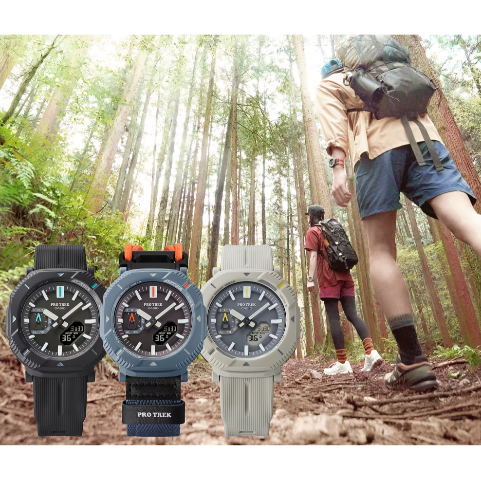 New Casio Protrek 46 มม PRJ-B001 PRJ-B001B-2 PRJ-B001B-8 ประกัน  1 ปี