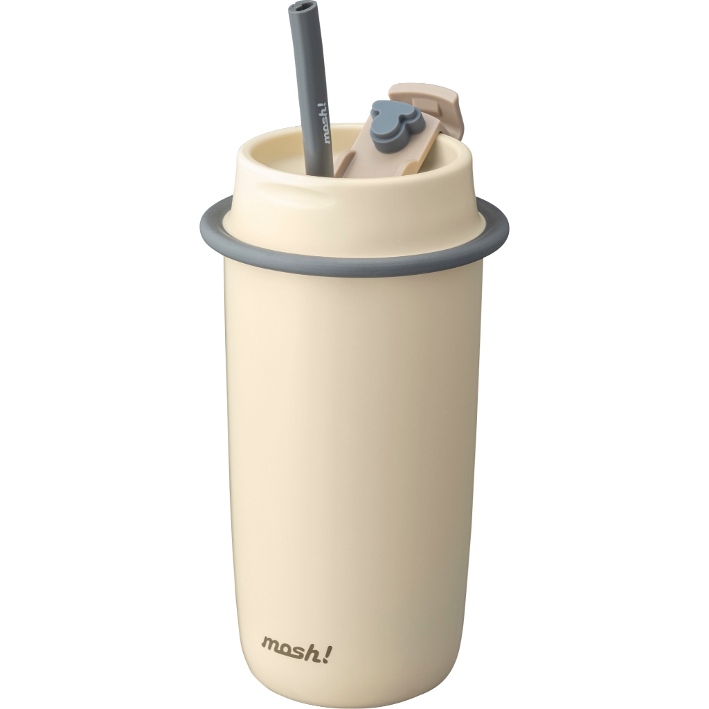 แก้วน้ำ Mosh! LATTE STAINLESS STRAW TUMBLER 480 ML