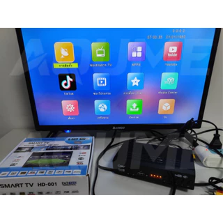 กล่องทีวี wifi กล่องรับสัญญาณ ดิจิตอลทีวี DVB-T2/C 4K กล่องรับสัญญาณทีวีดิจิตอล TIKTOK YOUTUBE TVBOX