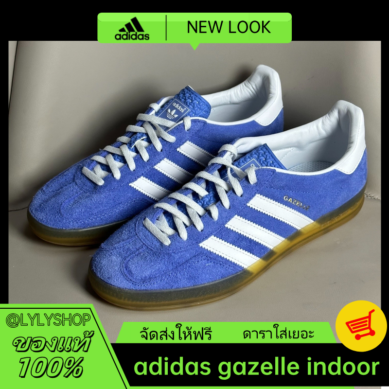 （ของแท้ 100%） adidas originals GAZELLE INDOOR Blue White HQ8717