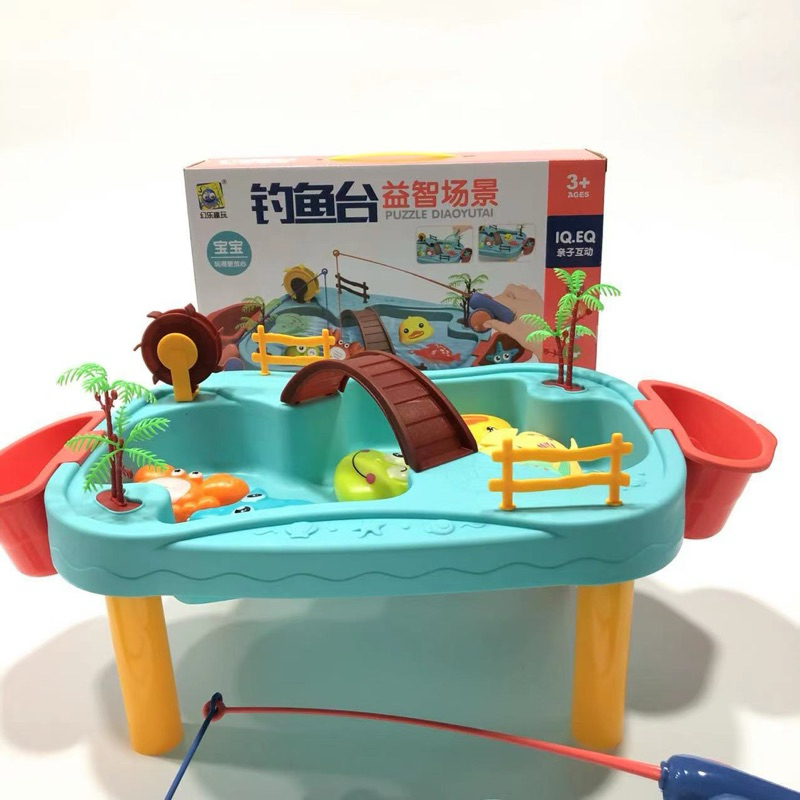 ของเล่นเกมตกปลา Fishing Game ของเล่นเกมตกปลาลอกหมุนได้จริง