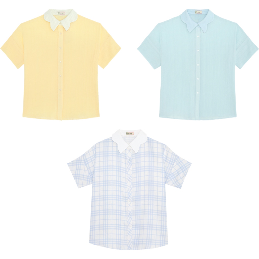 JELLYPLEASE - TARTE signature collar blouse