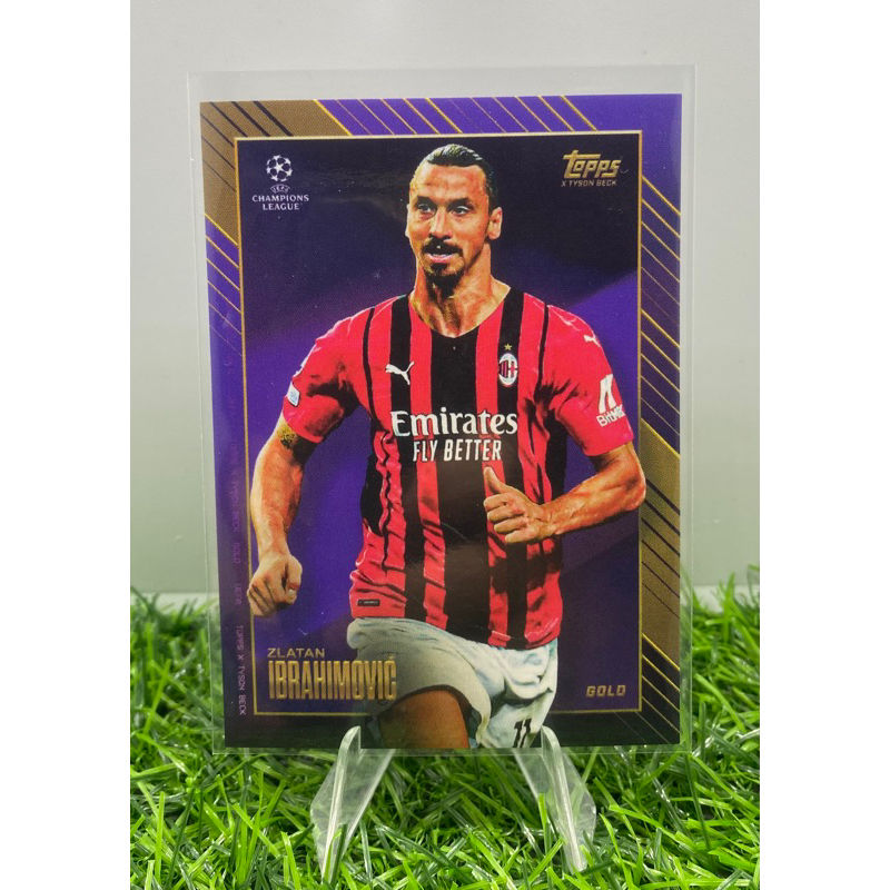 การ์ดฟุตบอล ZLATAN IBRAHIMOVIĆ 2021-22 Topps Gold X Tyson Beck Gold
