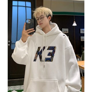 #066#L-5XL#เสื้อกันหนาวแขนยาวมีหมวกผ้านาโนงานสกรีนสวยๆเนื้อผ…