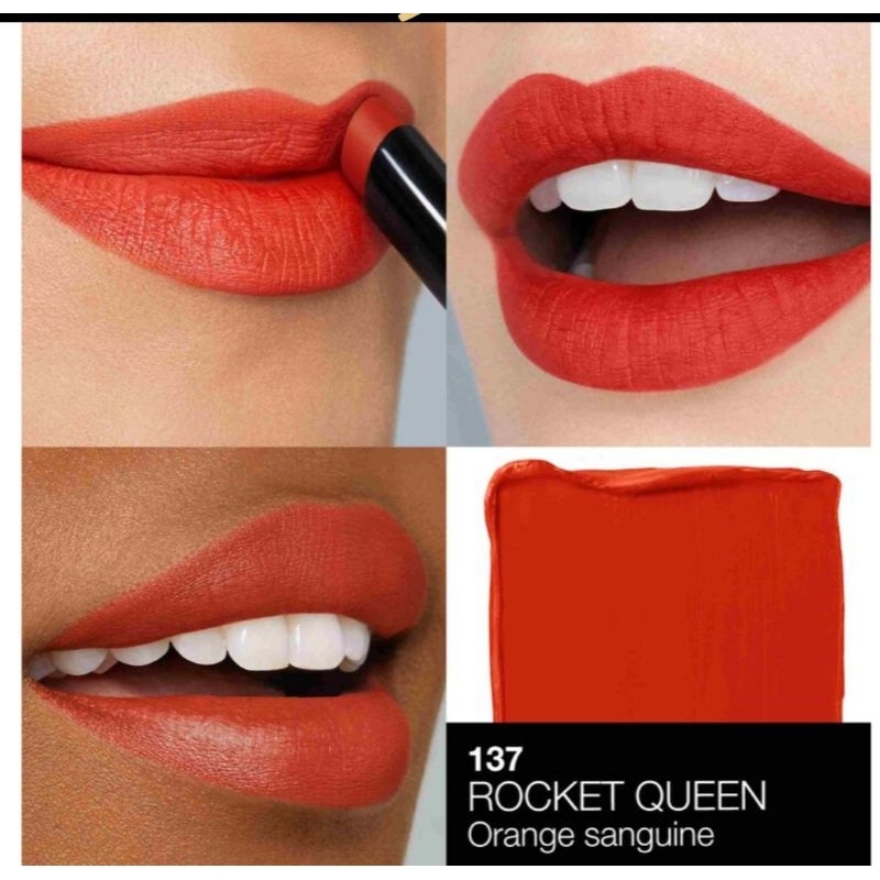 Nars powermatte lipstick 1.5g. สี Rocket Qeen