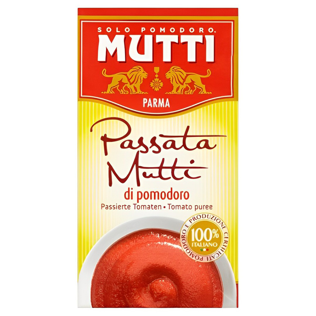 Mutti Passata Mutti Di Pomodoro Tomato Puree 500g มัตติ ซอสมะเขือเทศบด เนื้อมะเขือเทศบดละเอียด