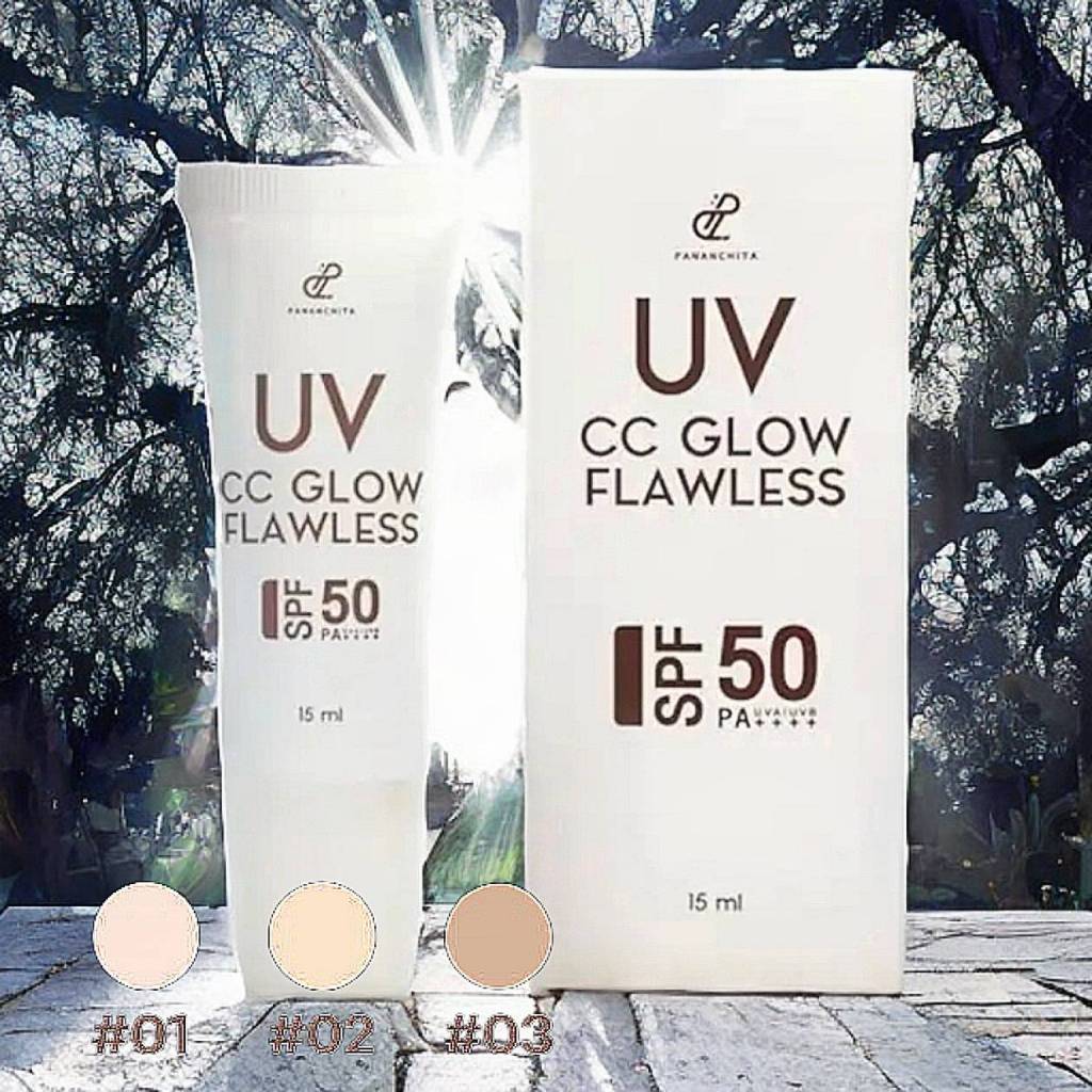 Pananchita UV CC Glow Flawless SPF50 PA++++ ปนันชิตา ยูวี ซีซี โกลว์ ฟลอเลส