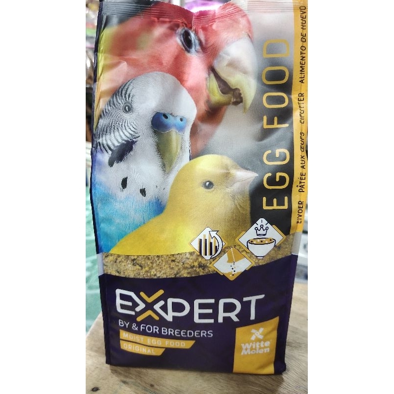 Expert อาหารไข่ ผงวิตามินไข่สำหรับนก และสัตว์อื่นๆ ถุงแพ็คเกจ ขนาด 1 กิโลกรัม