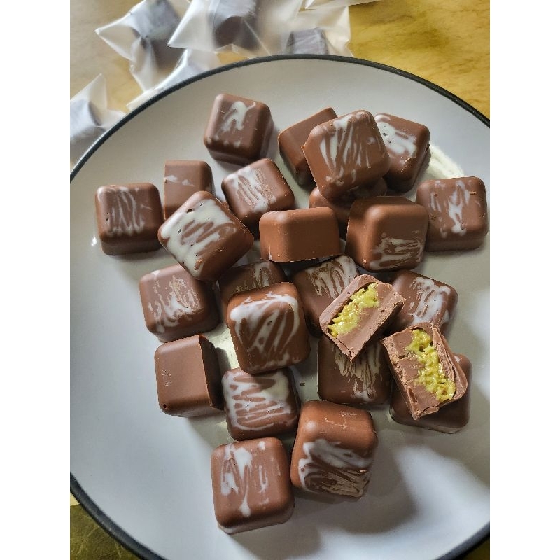 [Pre2-5วัน/ขั้นต่ำ3ชิ้น/โค๊ดลดCKCHOCDB] ช็อคโกแลตดูไบ มินิ Dubai Chocolate mini