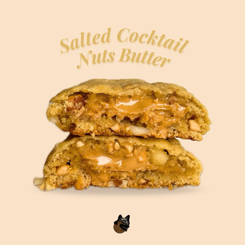 Salted Cocktail Nuts Butter Soft cookie 🥜🍪