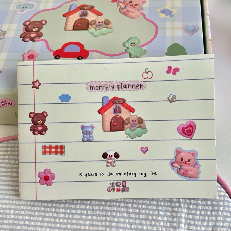 พร้อมส่ง🩷 แพลนเนอร์ 5 ปี A5 แนวนอน เขียนได้ไม่เลอะ กระดาษถนอมสายตา 5 years planner 📘 กางออกได้ 180 อ