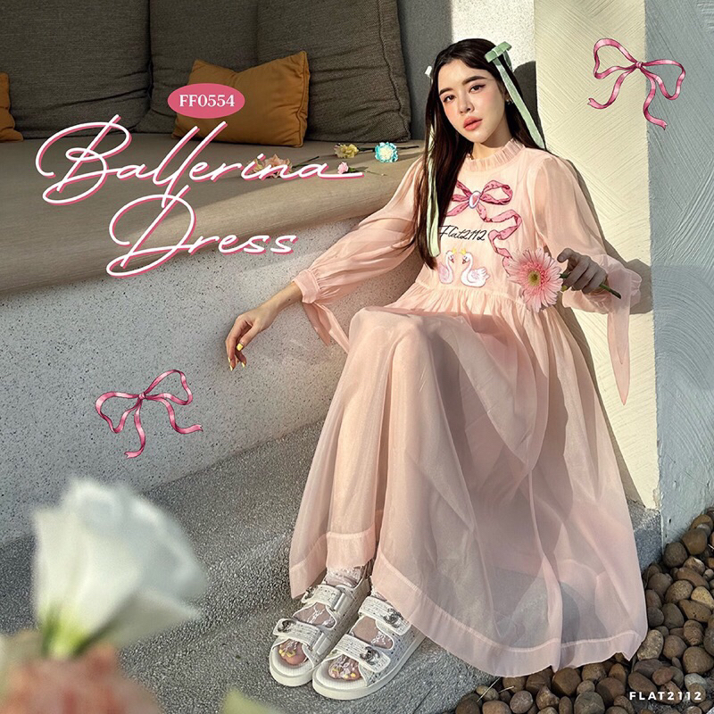 ส่งต่อ FLAT2112 FF0554 : BALLERINA DRESS สวยมาก