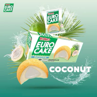 ยูโร่ คัสตาร์ดเค้ก EuroCake ขนมสอดไส้ครีม พัฟเค้ก✔️204 กรัม/ 1 กล่อง✔️ 12 ชิ้น/กล่อง มี 9 รสชาติให้เลือก