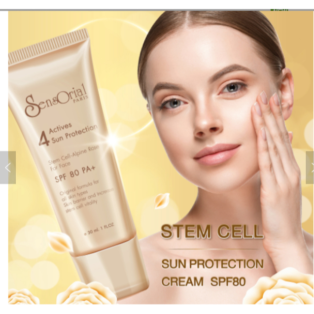 SENSORIAL STEM CELL SUN PROTECTION SPF80 (CERTIFIED BY FRANCE) 30 g.